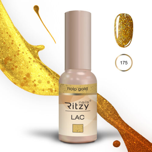 Ritzy gel lak HOLO GOLD 175