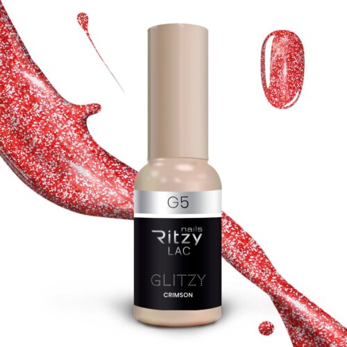 Ritzy gel lak GLITZY CRIMSON G5