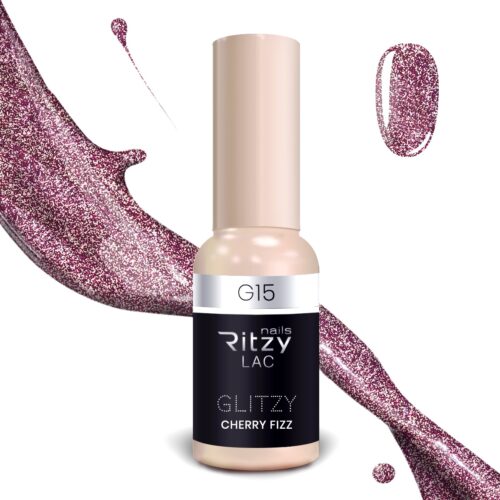 Ritzy gel lak GLITZY CHERRY FIZZ G15