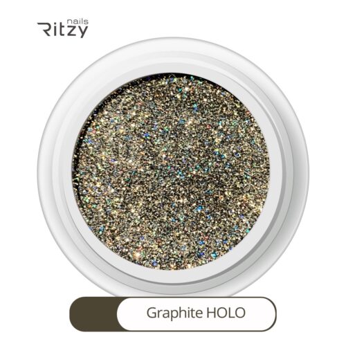 Graphite holo superfine glitter